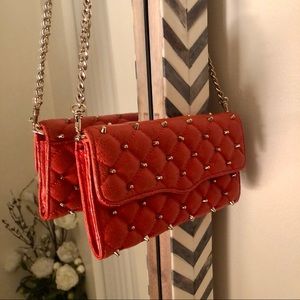 Rebecca Minkoff Studded Leather Wallet-on-a-Chain
